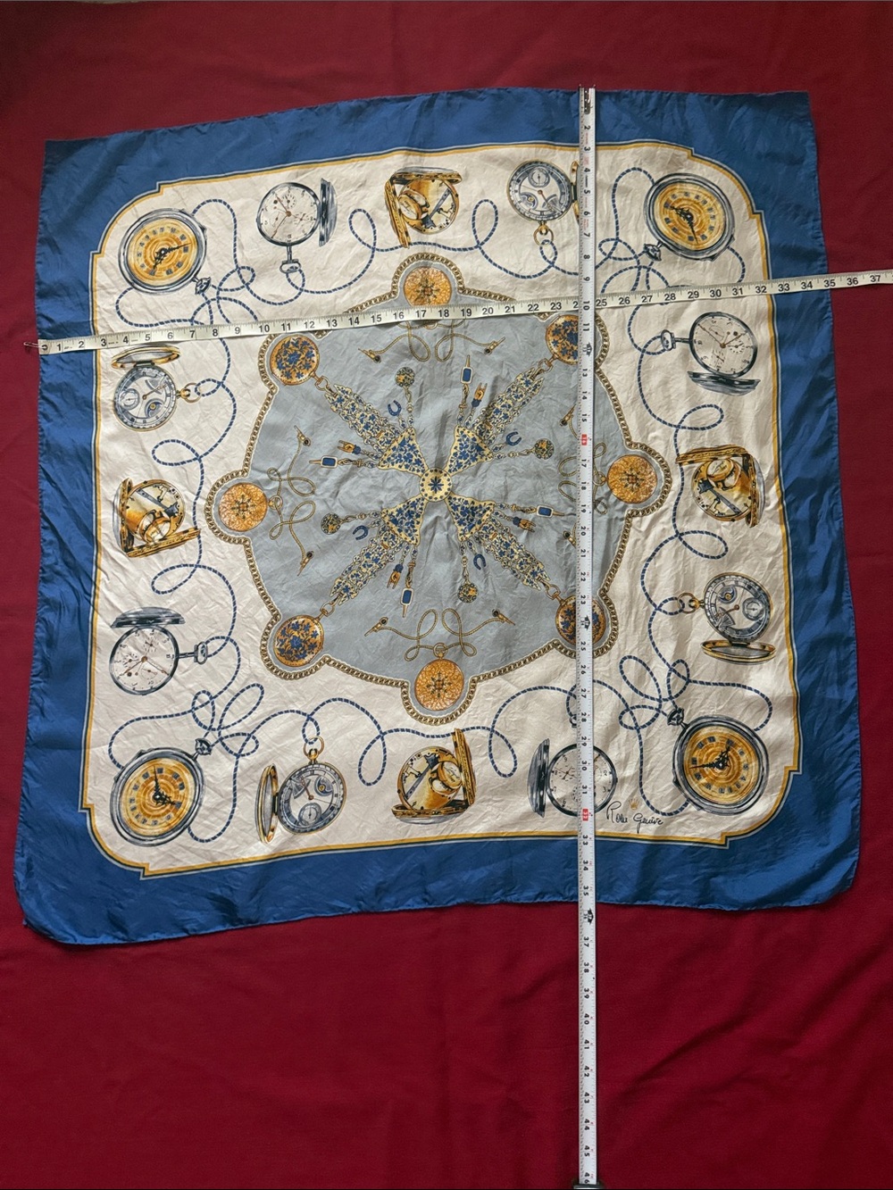 ROLEX Scarf Geneve 100% Silk. No box.